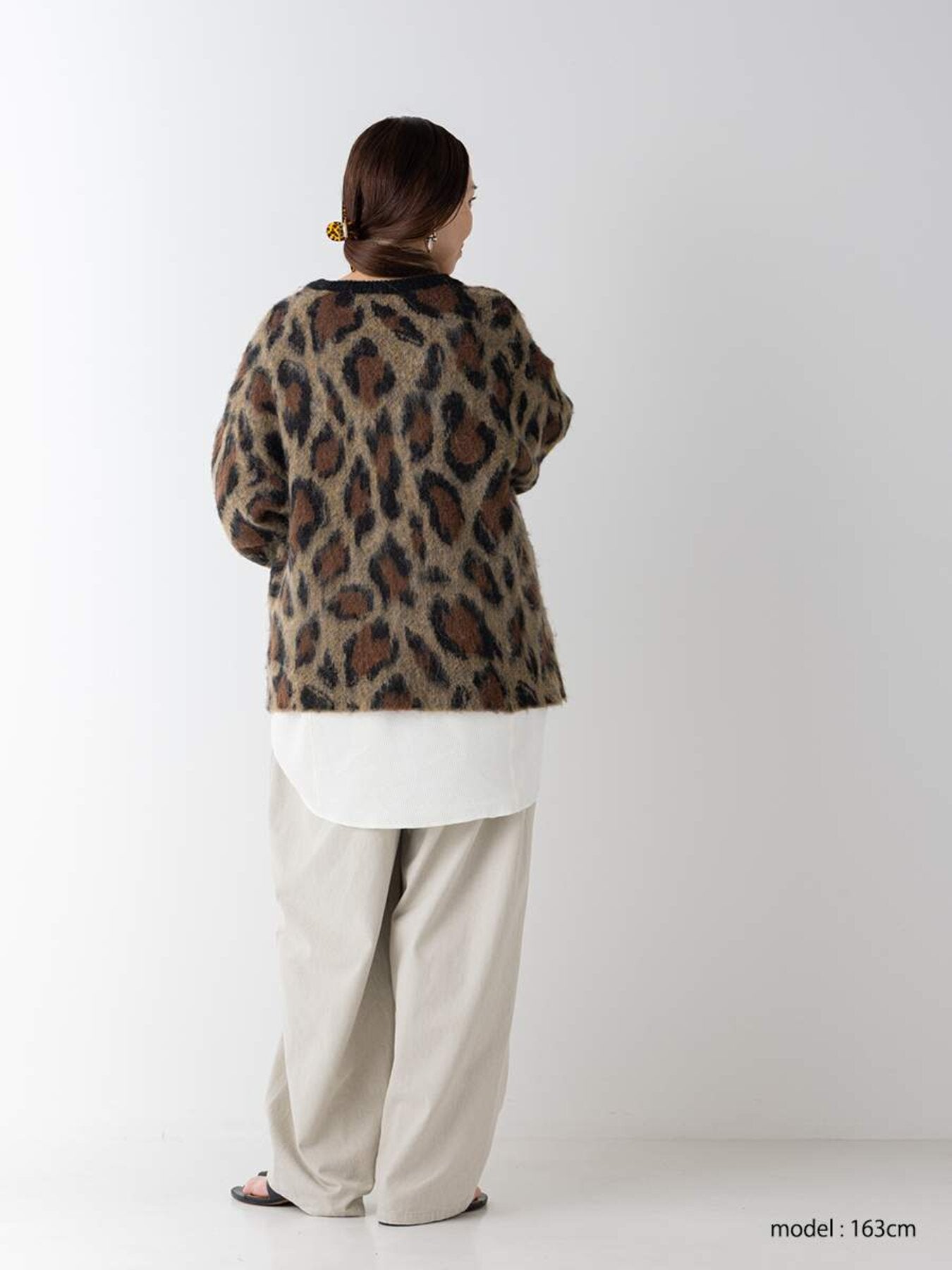 【予約販売】YENN LEOPARD V NECK CD Y264-92132