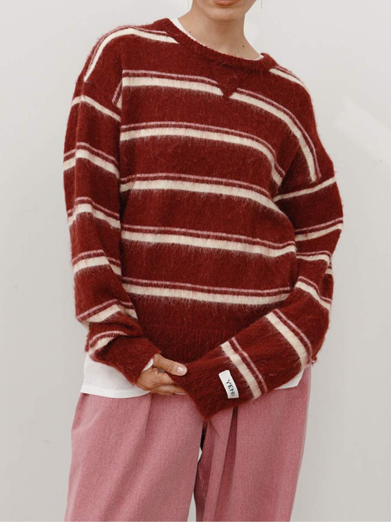 【予約販売】YENN MULTI STRIPE KNIT PO Y264-92133