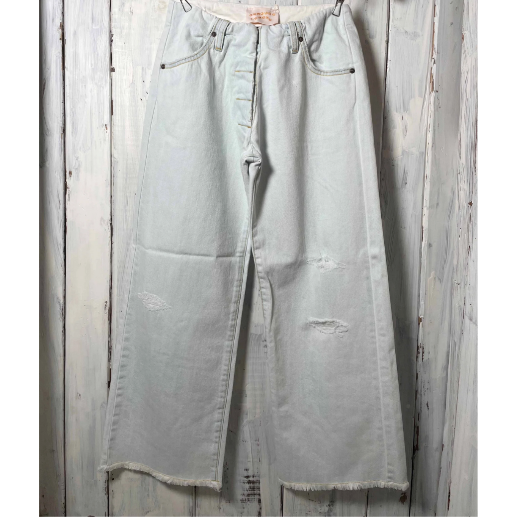 CaRouseLamBRa DAMEGED LOW RISE WIDE PANTS〔40%OFF〕
