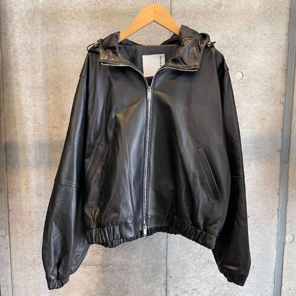 Maison de RUKA フーディレザージャケット
