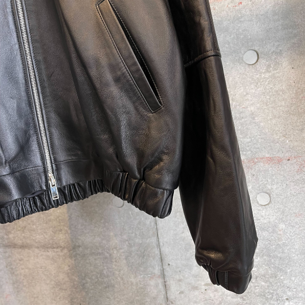 Maison de RUKA フーディレザージャケット