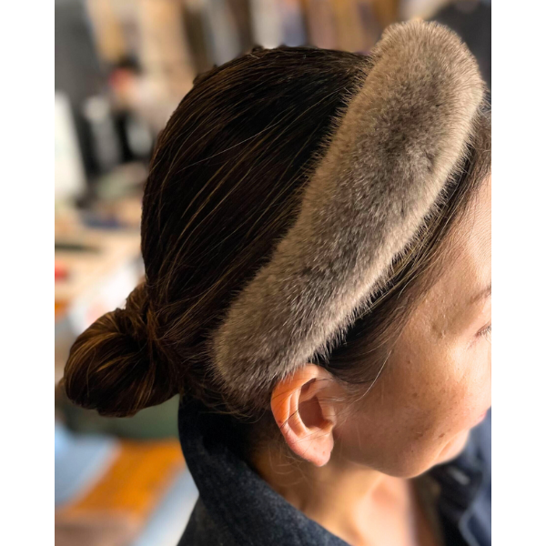 リアルミンクファーカチューシャ