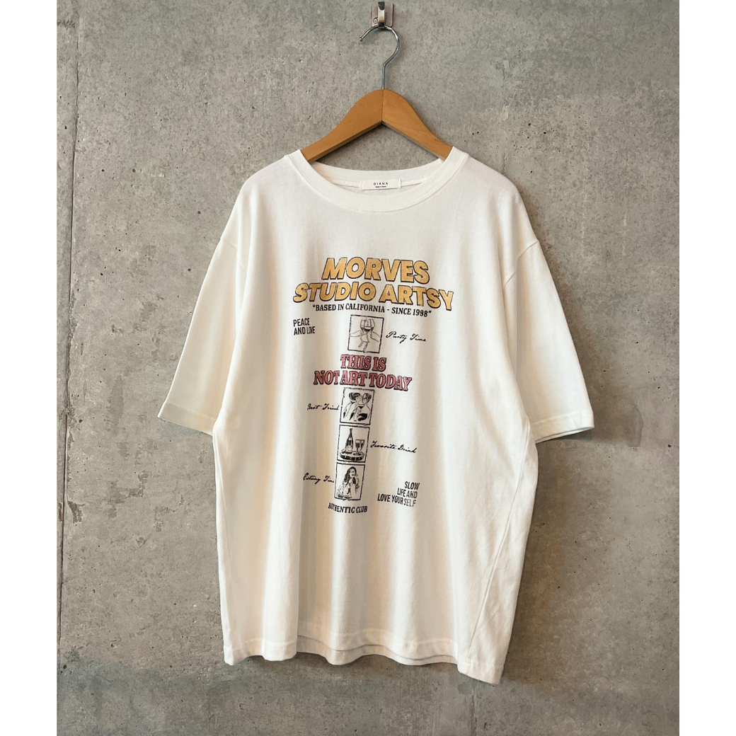 MOVES STUDIO ARTSY レトロプリントT
