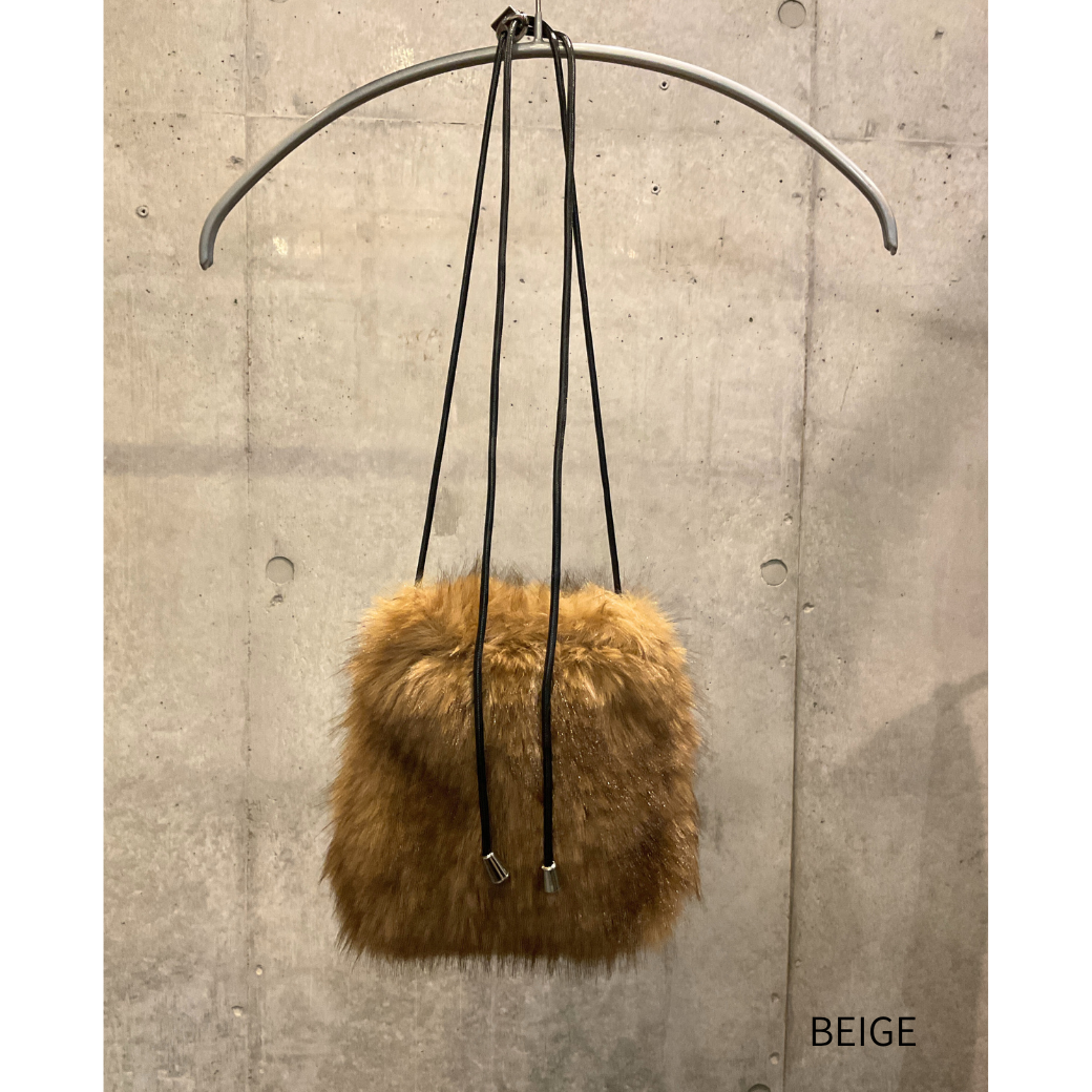 フェイクファーポシェット