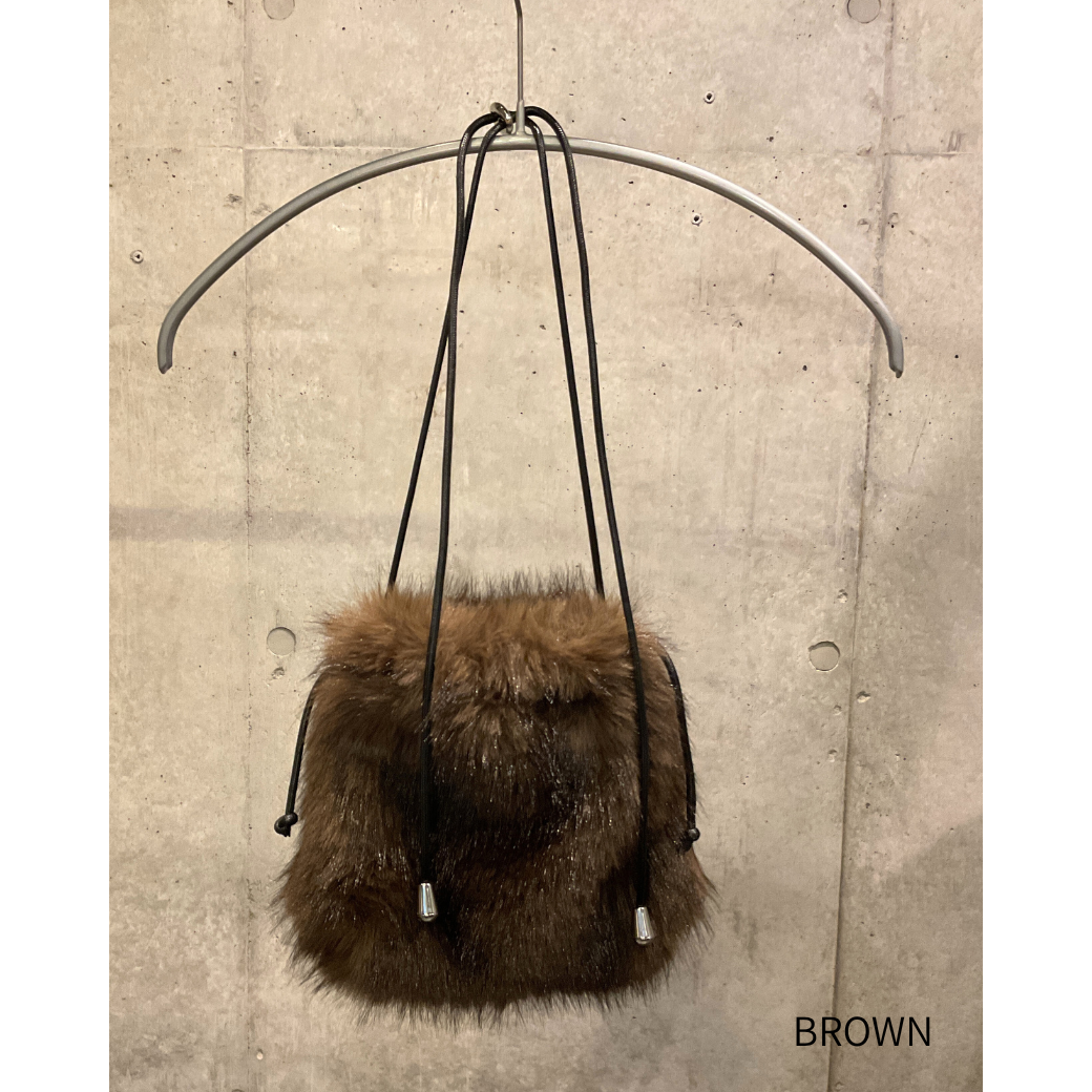 フェイクファーポシェット