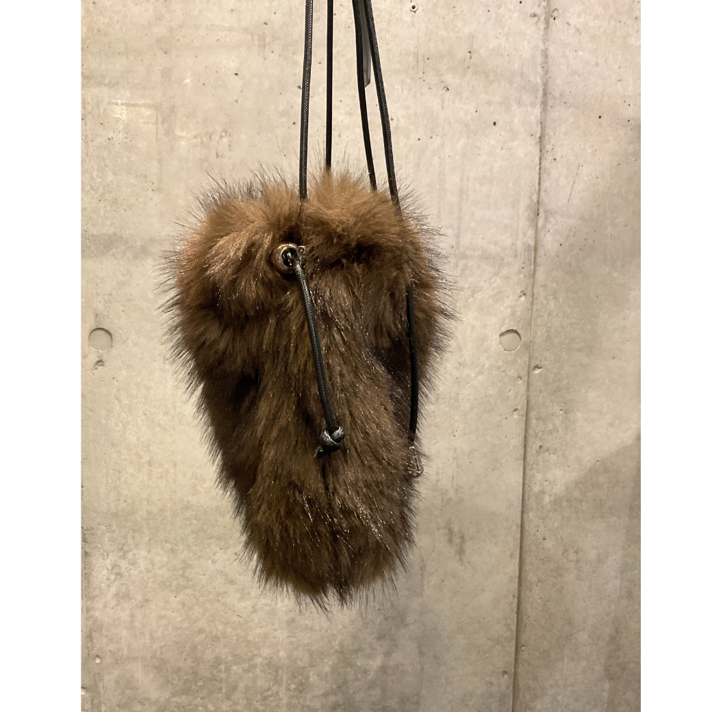 フェイクファーポシェット