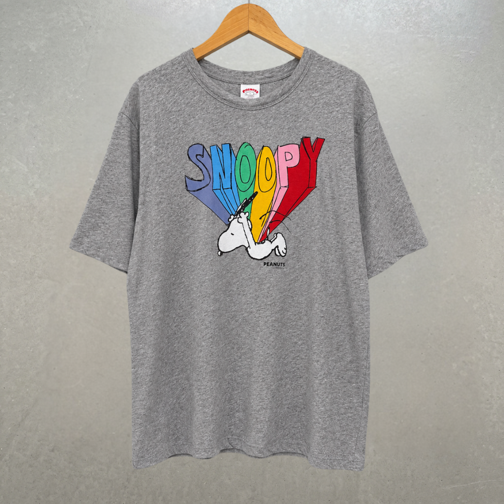 vintage加工プリントTシャツ