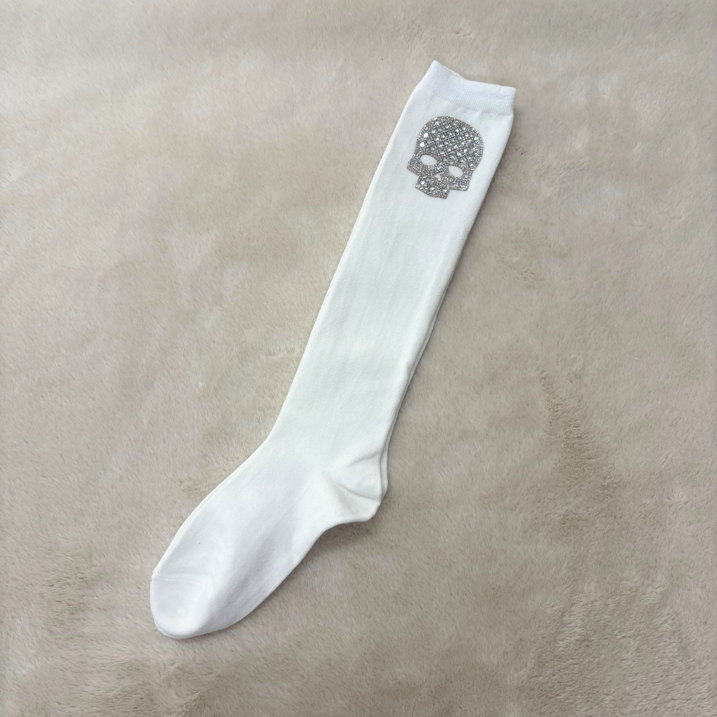 Bijou long Socks Skull