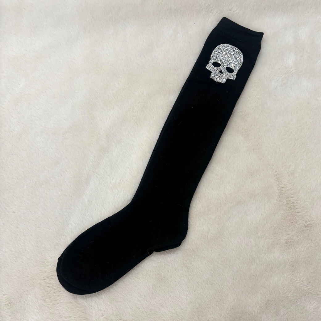 Bijou long Socks Skull