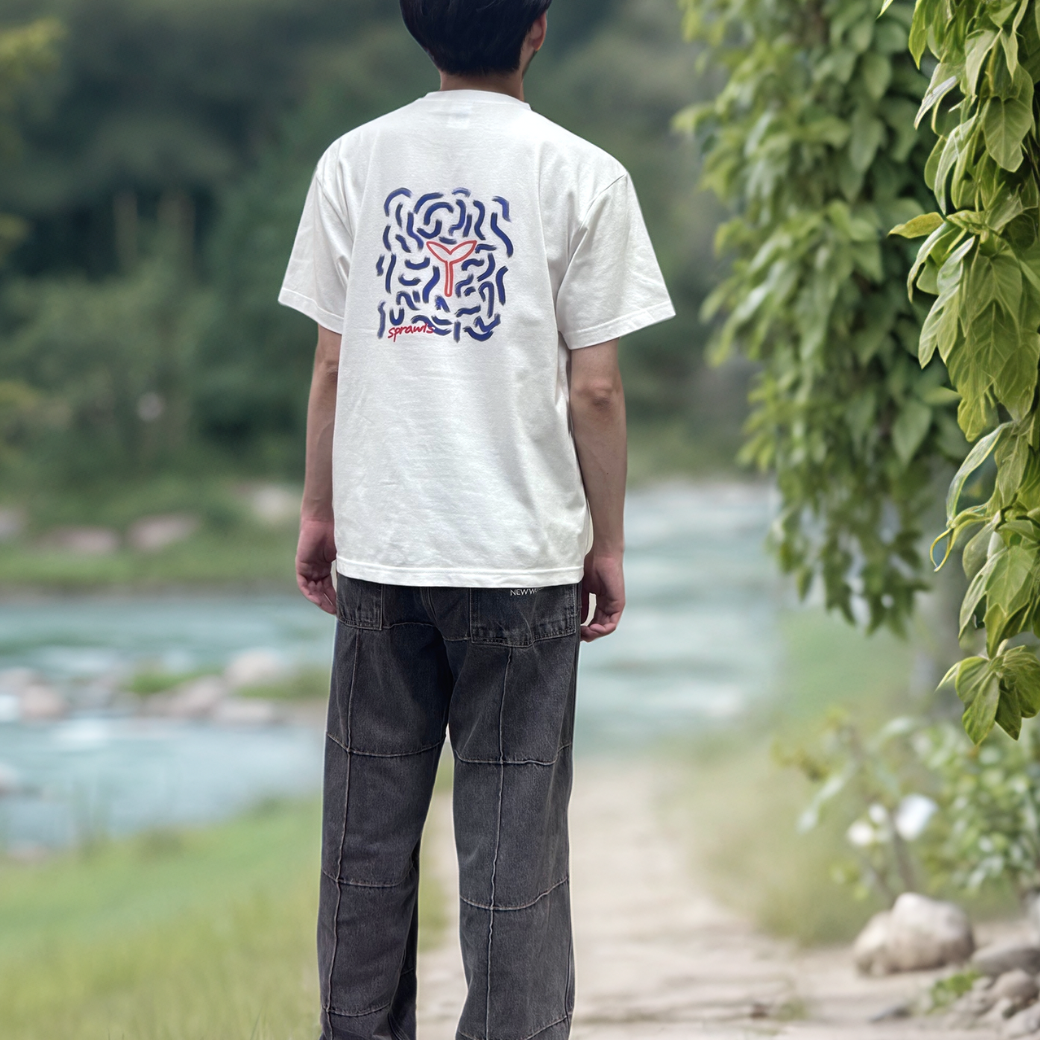 SPRAWLS Wave and Leaf Tee SSL-577