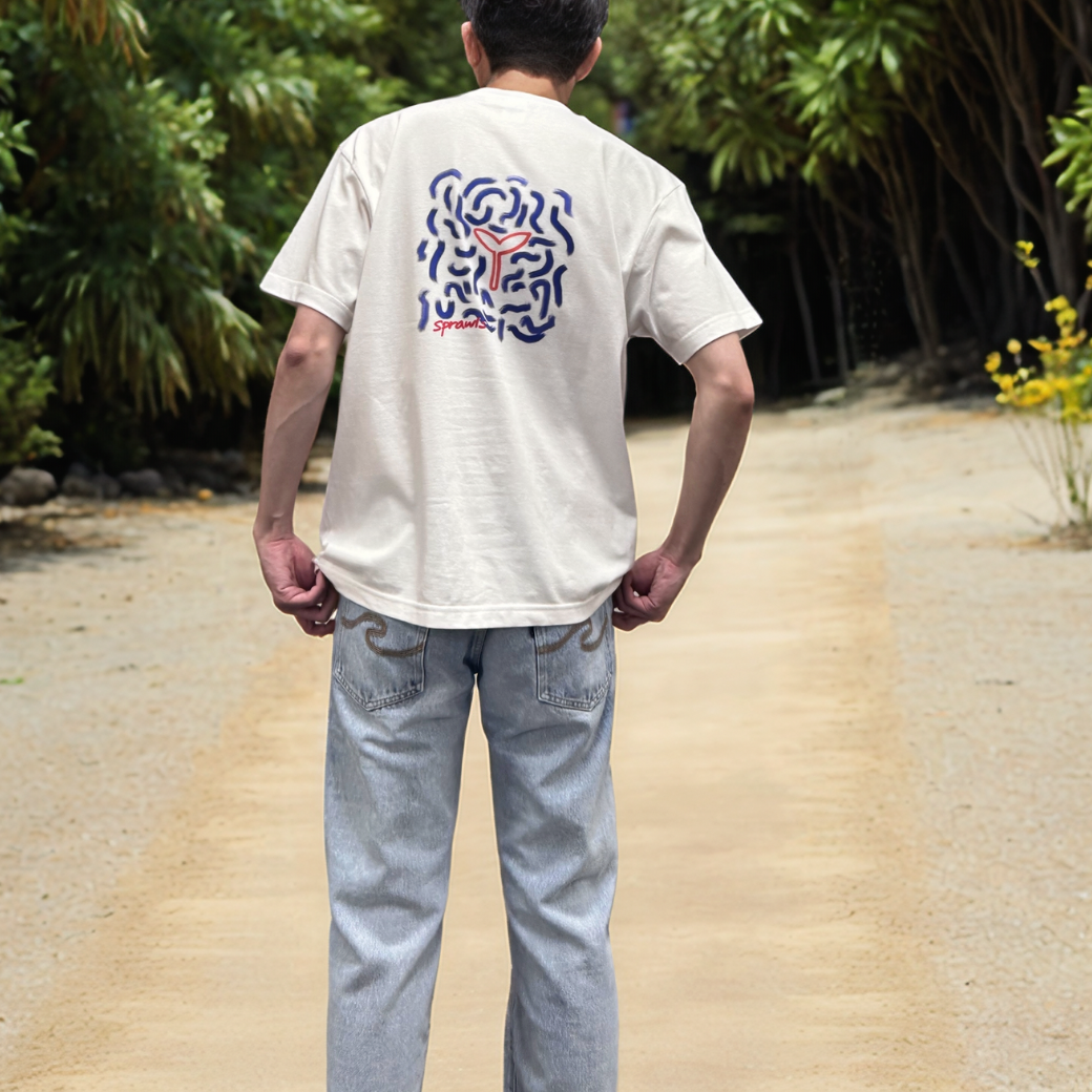 SPRAWLS Wave and Leaf Tee SSL-577