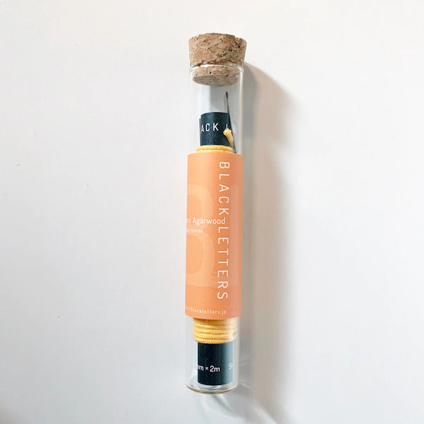 BLACK LETTERS STRING INCENSE 紐お香 Spicy Agarwood
