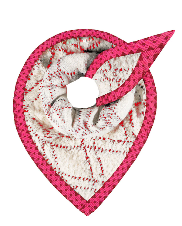 pom AMSTERDAM SHAWL Teddy Ultra Pink