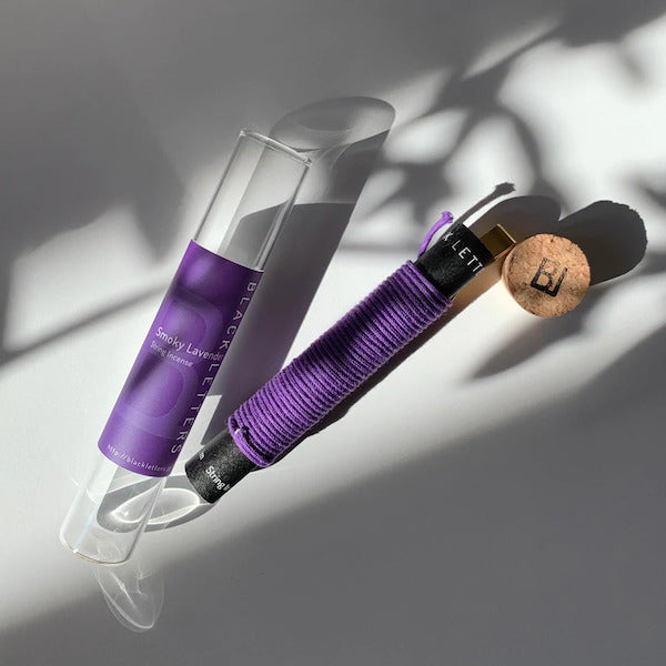 BLACK LETTERS STRING INCENSE 紐お香 Smoky lavender