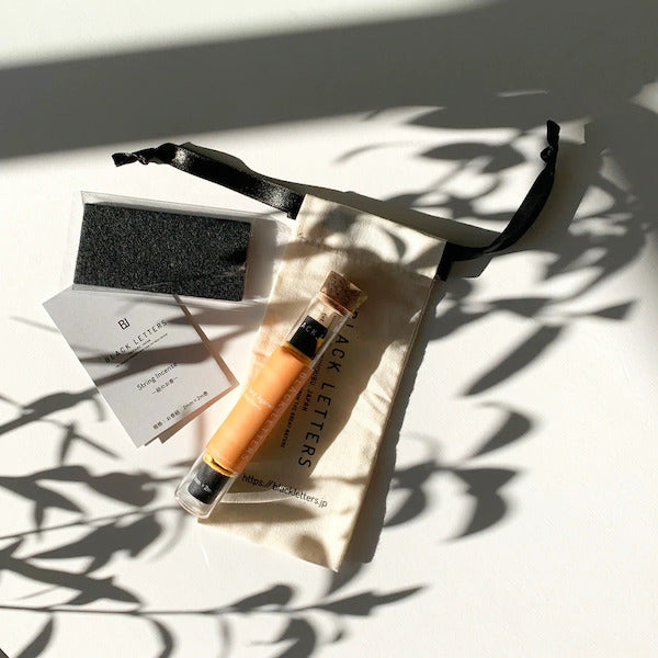BLACK LETTERS STRING INCENSE 紐お香 Spicy Agarwood