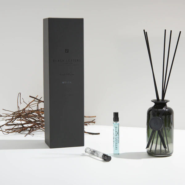BLACK LETTERS REED DIFFUSER KUROMOJI