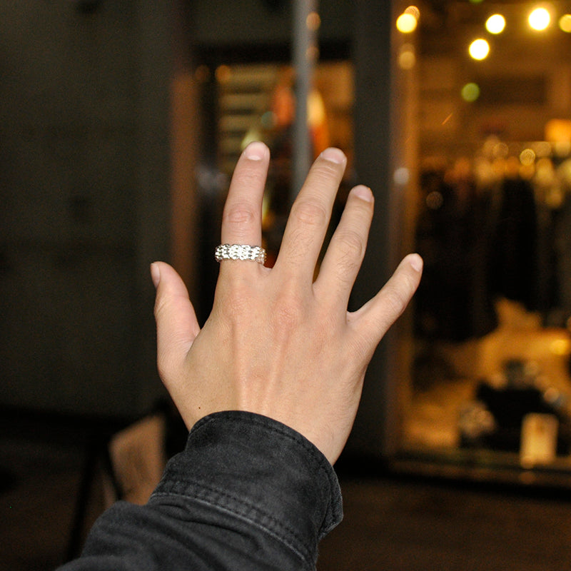 WWW.WILL SHOTT （ウィルショット） Chain Texture Ring – RUKA