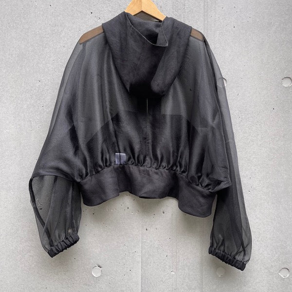 Maison de RUKA シースルーリネンパーカー