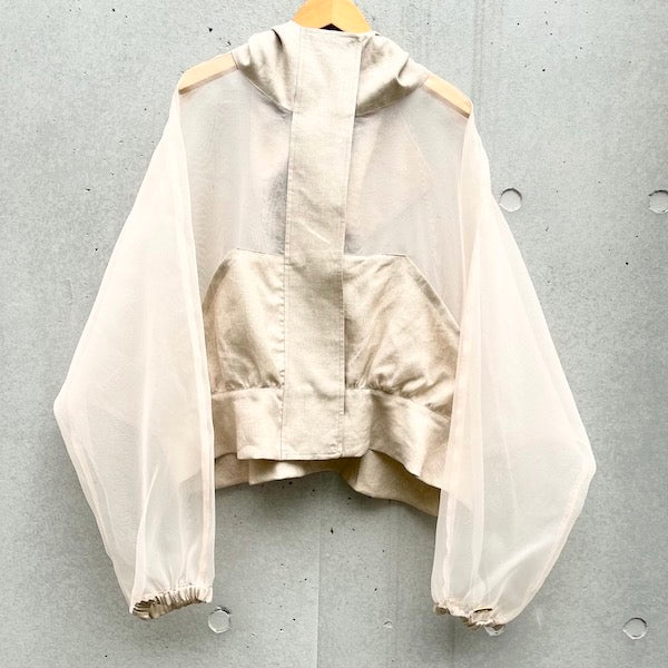 Maison de RUKA シースルーリネンパーカー