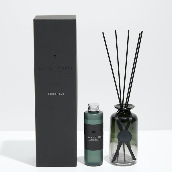 BLACK LETTERS REED DIFFUSER KUROMOJI