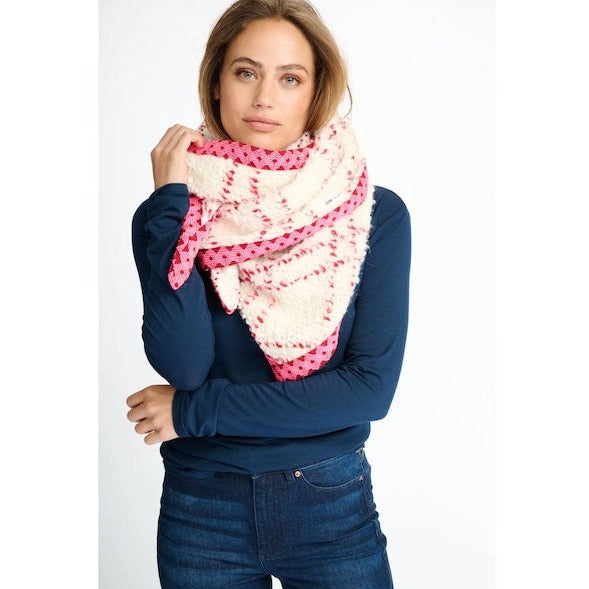 pom AMSTERDAM SHAWL Teddy Ultra Pink