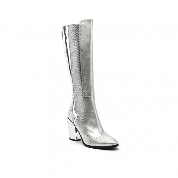 UNITED NUDE  Tetra Knee Boot Silver〔50%OFF〕