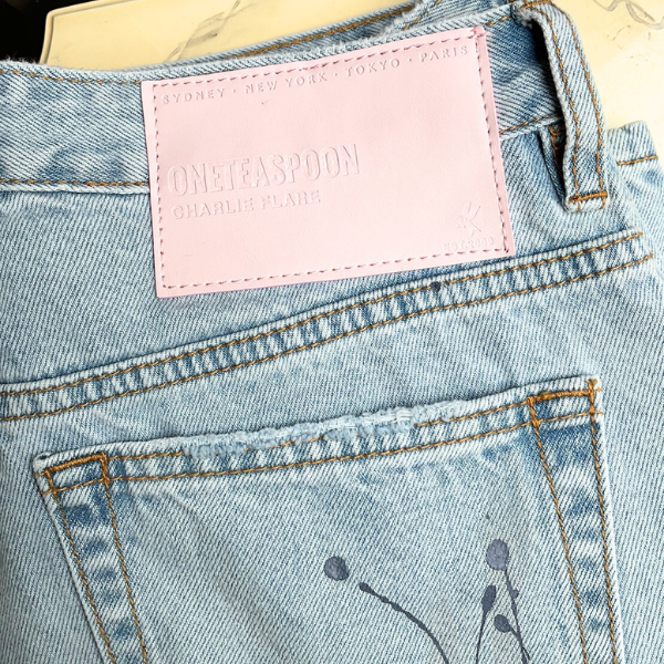 ONE TEA SPOON FLEETWOOD ARTISTE CHARLIE SLIM HIGH WAIST FLARED JEANS ［50%OFF］