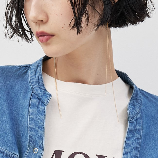 【予約販売】CHIGNON ロングチェーン２ＷＡＹピアス 0052-253-2SH