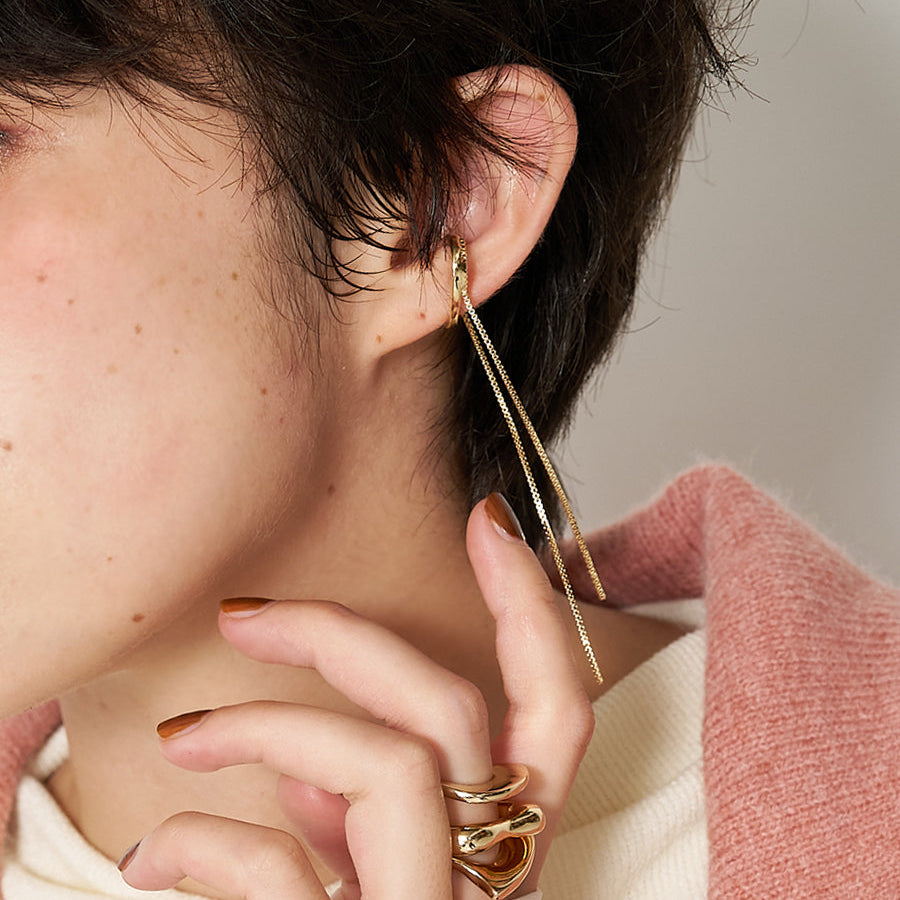 【予約販売】CHIGNON ボックスチェーンイヤカフ 0054-121RT