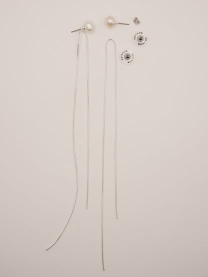 【予約販売】CHIGNON 淡水＆チェーン2WAYピアス 0056-517SH