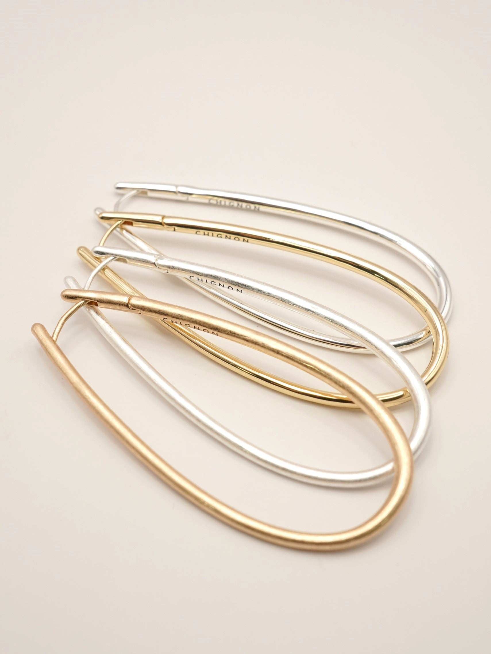 【予約販売】CHIGNON ドロップフープワンタッチピアス 0061-112SH