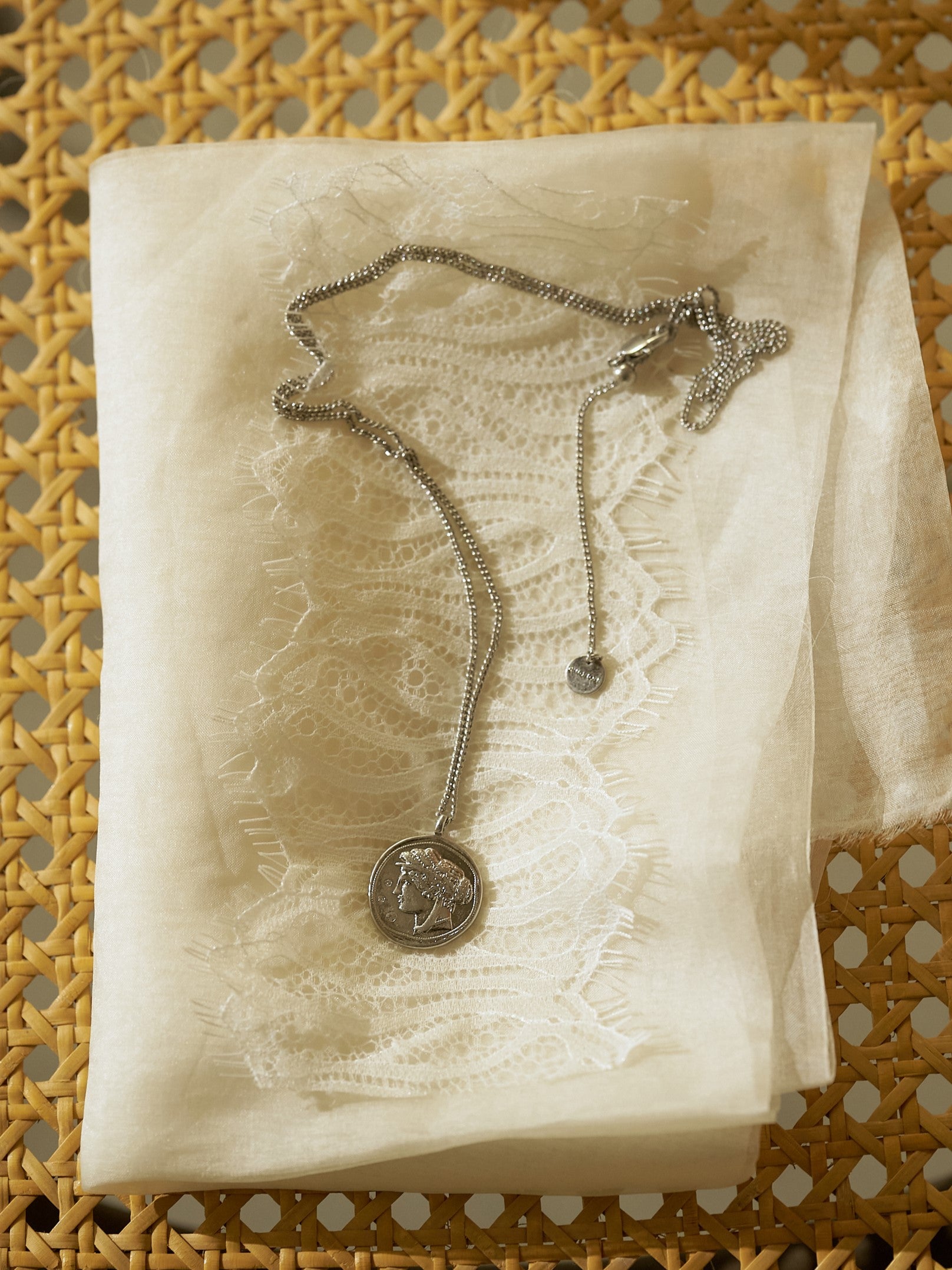 【予約販売】CHIGNON 石入りコインネックレス 0061-118SH