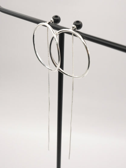 CHIGNON サークルフープオニキス3WAYピアス 0062-431SH