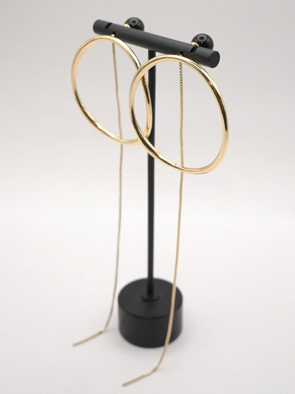 CHIGNON サークルフープオニキス3WAYピアス 0062-431SH