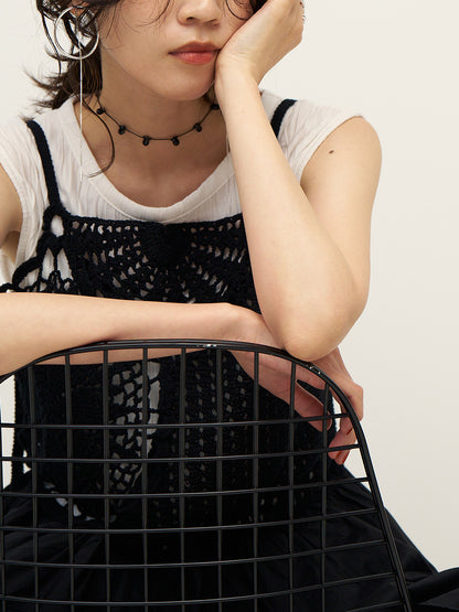 CHIGNON サークルフープオニキス3WAYピアス 0062-431SH