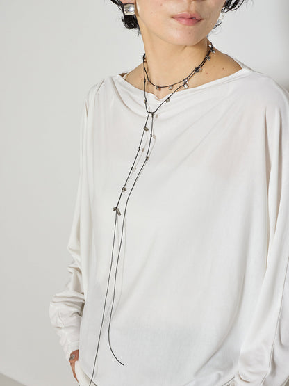 【予約販売】CHIGNON メルティスクエアコードネックレス 0065-456SH