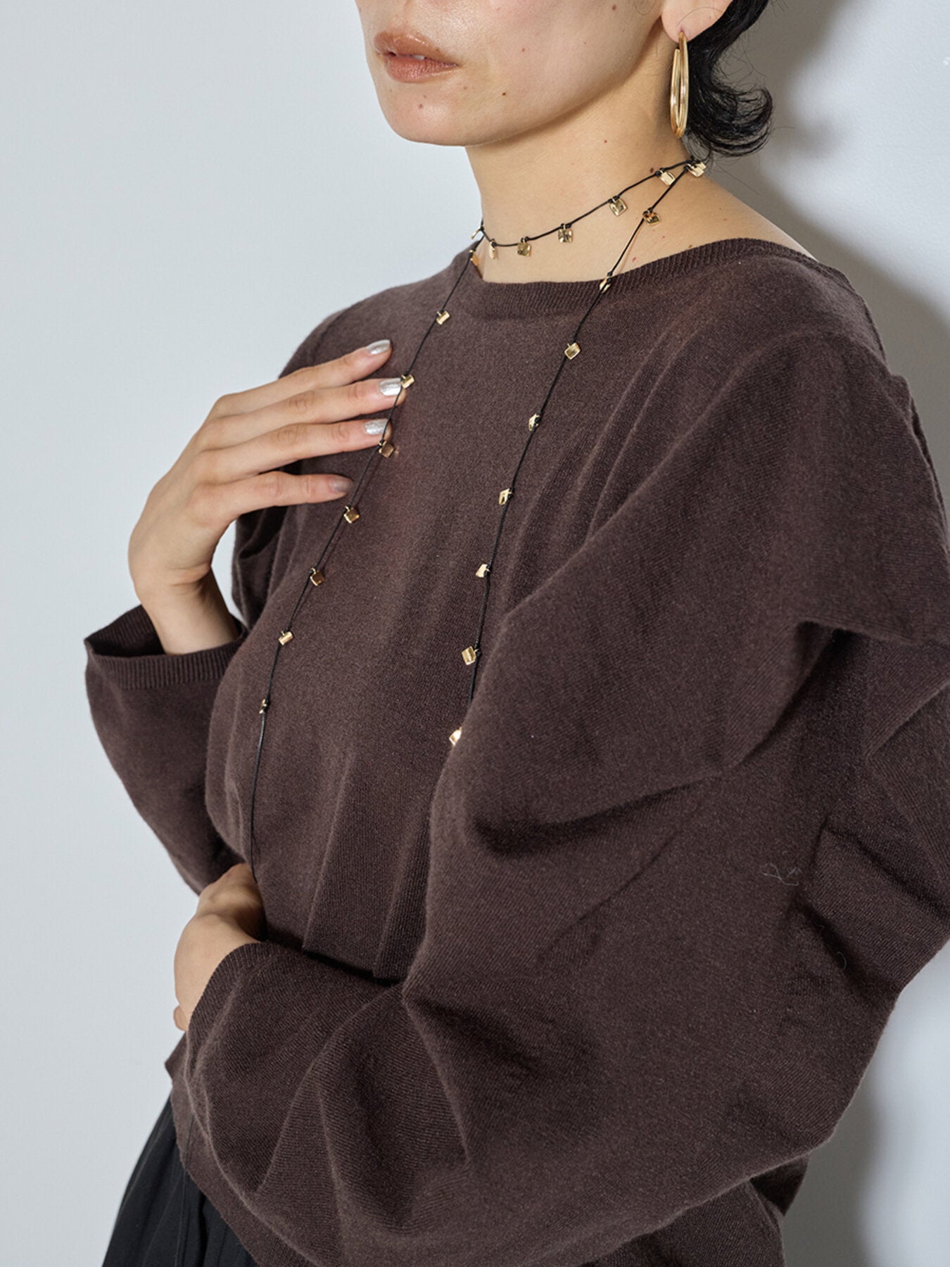 【予約販売】CHIGNON メルティスクエアコードネックレス 0065-456SH