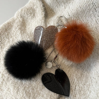 【予約販売】CHIGNON FOXファー&BIGハートキーチャーム 0065-460SH