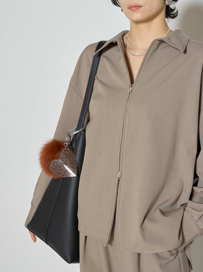【予約販売】CHIGNON FOXファー&BIGハートキーチャーム 0065-460SH