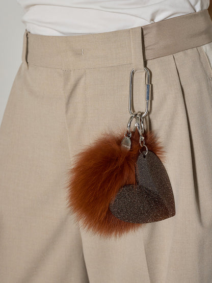【予約販売】CHIGNON FOXファー&BIGハートキーチャーム 0065-460SH