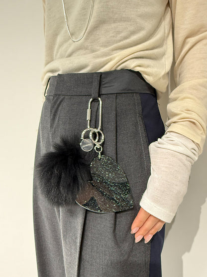 【予約販売】CHIGNON FOXファー&BIGハートキーチャーム 0065-460SH