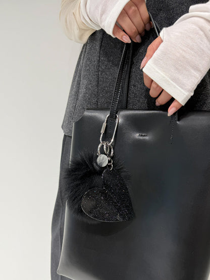 【予約販売】CHIGNON FOXファー&BIGハートキーチャーム 0065-460SH