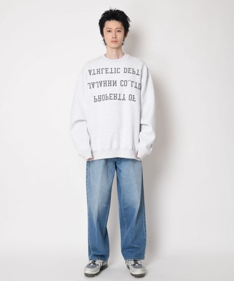 SUPERTHANKS グラフィック リフレクター フロント プリント クルーネックスウェット / Classic sweat［20%OFF］