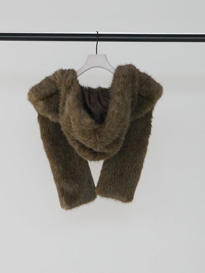 【予約販売】CHIGNON フーディーファーマフラー 0865-323KK