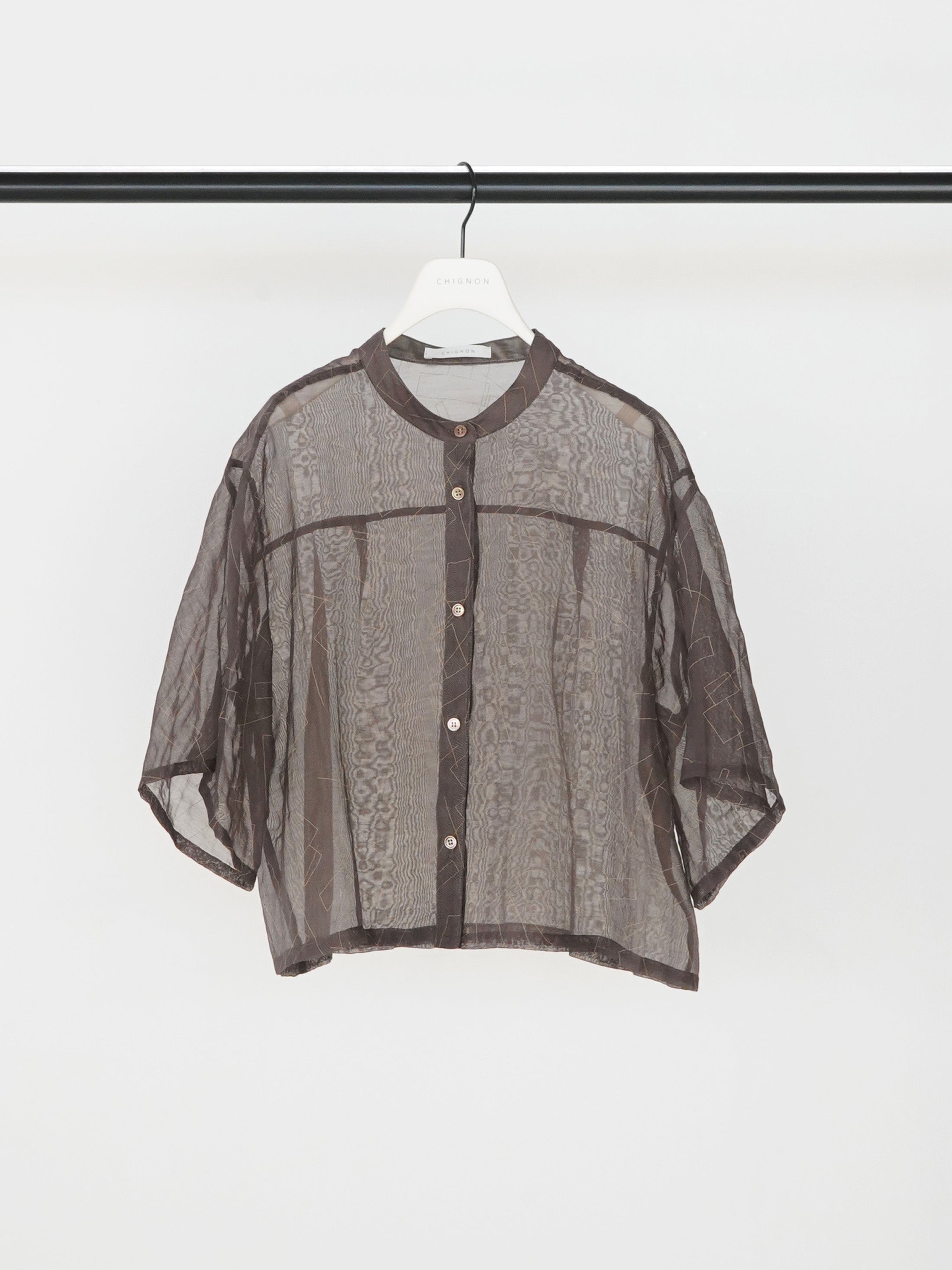 【予約販売】CHIGNON シアープリントハーフスリーブSH 1262-308KK