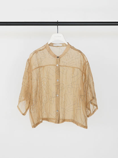 【予約販売】CHIGNON シアープリントハーフスリーブSH 1262-308KK