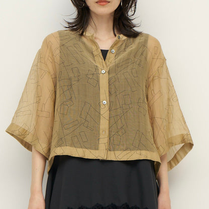 【予約販売】CHIGNON シアープリントハーフスリーブSH 1262-308KK