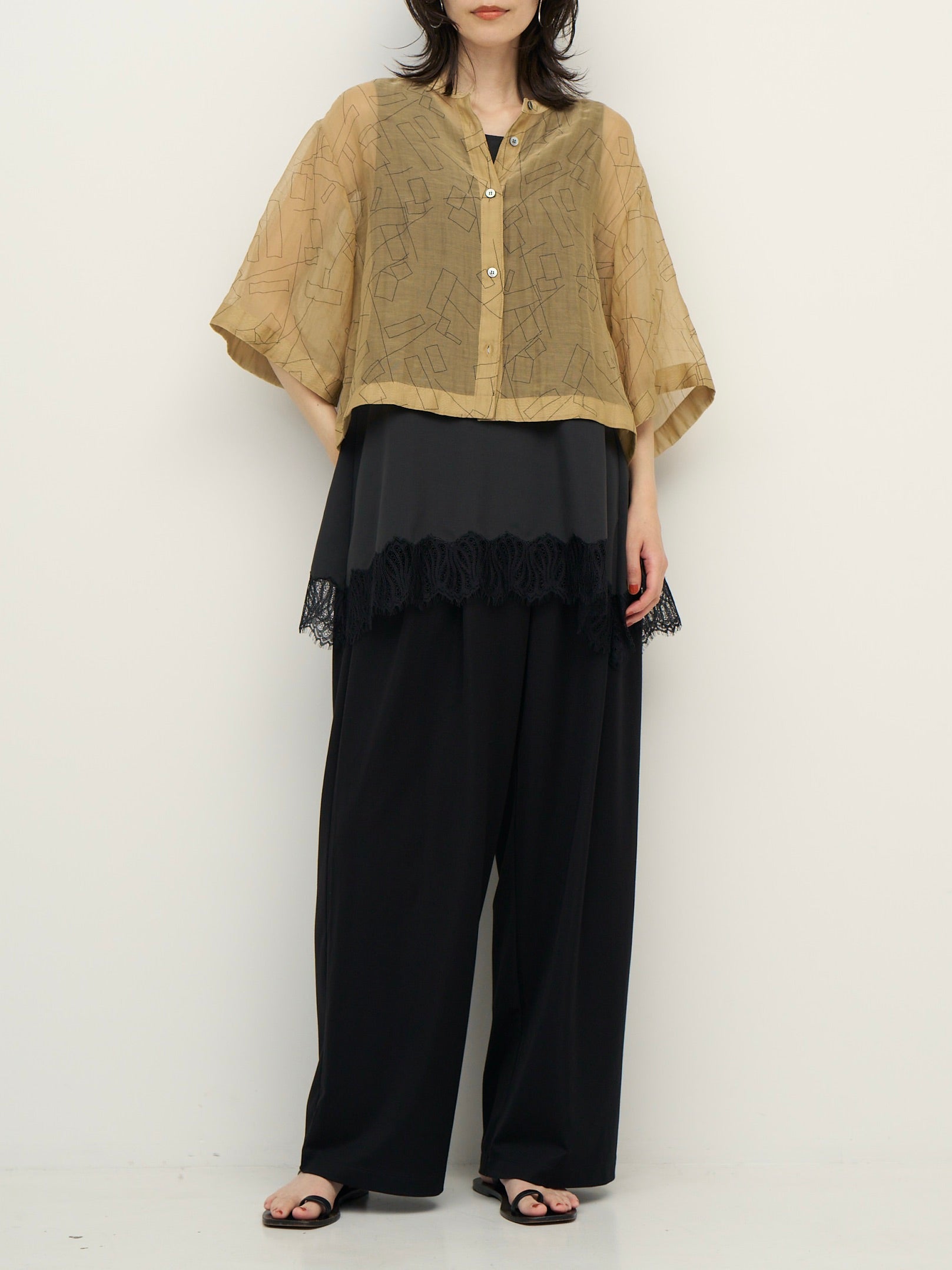 【予約販売】CHIGNON シアープリントハーフスリーブSH 1262-308KK