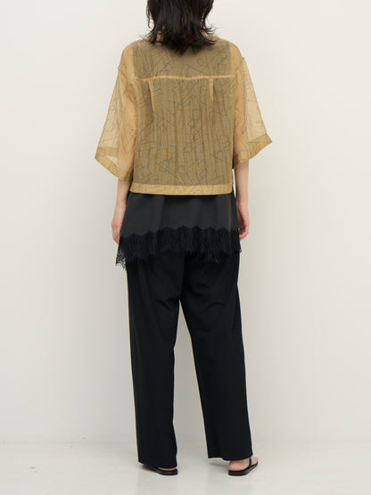 【予約販売】CHIGNON シアープリントハーフスリーブSH 1262-308KK