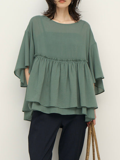 【予約販売】CHIGNON ダブルギャザオーバーBL 1262-317KK